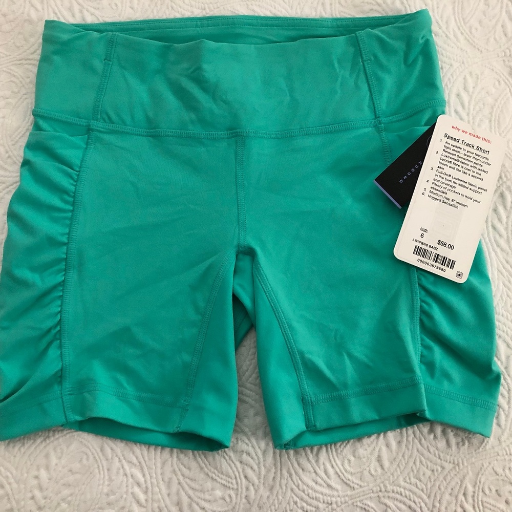 NWT Lululemon Speed Track Short Size 6